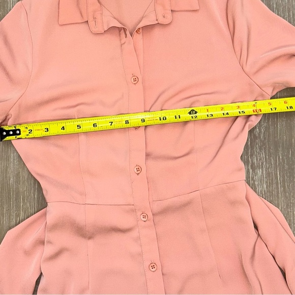 Kabana Tunic Mini Dress S Bell Sleeve Tie Waist Boho Chic Flattering Fit - Picture 11 of 13